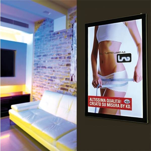 2 affiches publicitaires backlight format 555 x 1740 mm pour totem lumineux , film diffusant PVC 220g 