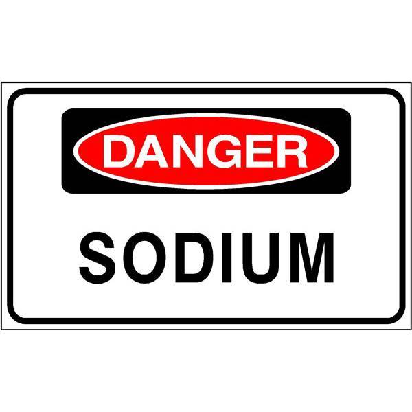 Panneau  de securite matiere dangereuse sodium , prix degressif