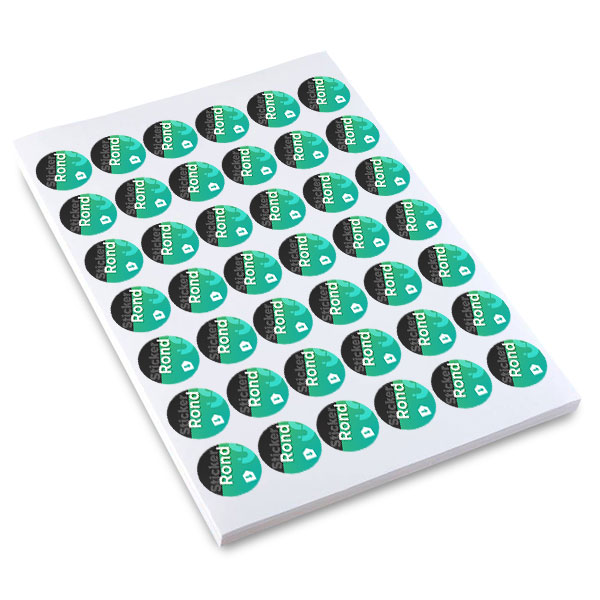 Stickers adhésifs ronds intérieurs diamètre 30 mm
