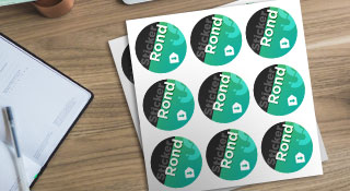 Stickers ronds intrieur