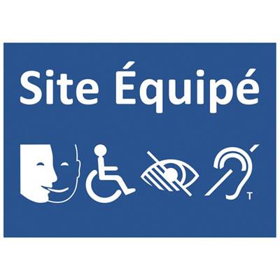 Panneau de sécurité site équipé pour tous handicapés ,prix degressif